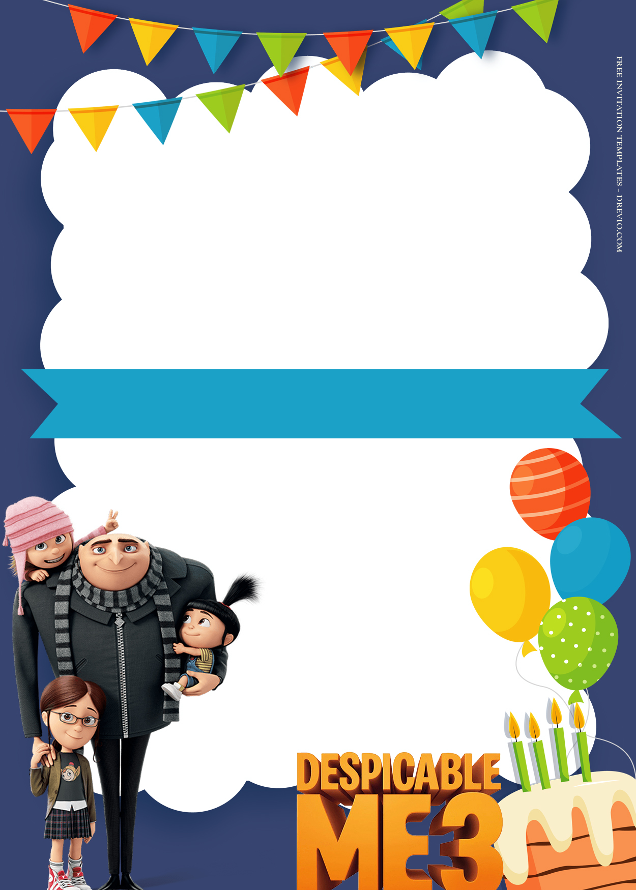 10+ Despicable Me With Family Birthday Invitation Templates Nine