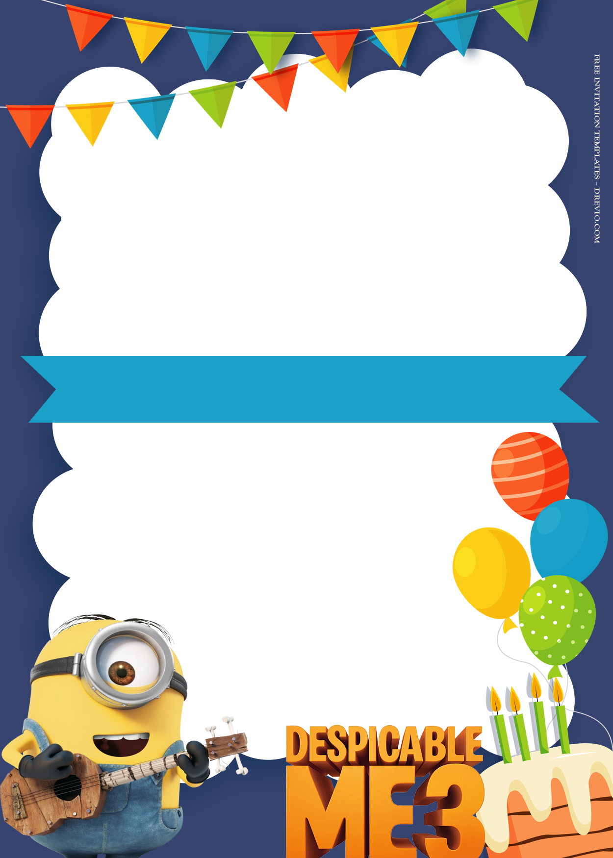 10+ Despicable Me With Family Birthday Invitation Templates Seven