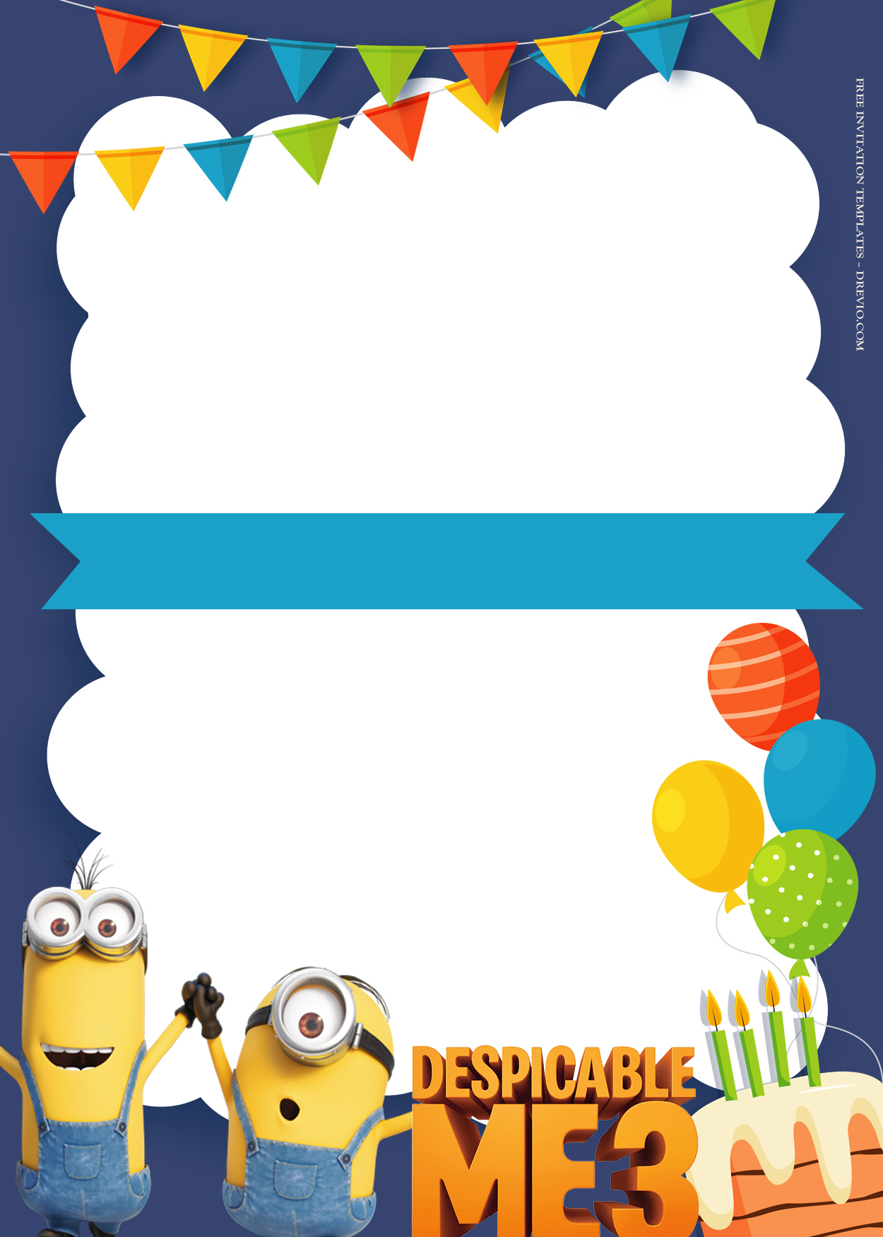 10+ Despicable Me With Family Birthday Invitation Templates Six