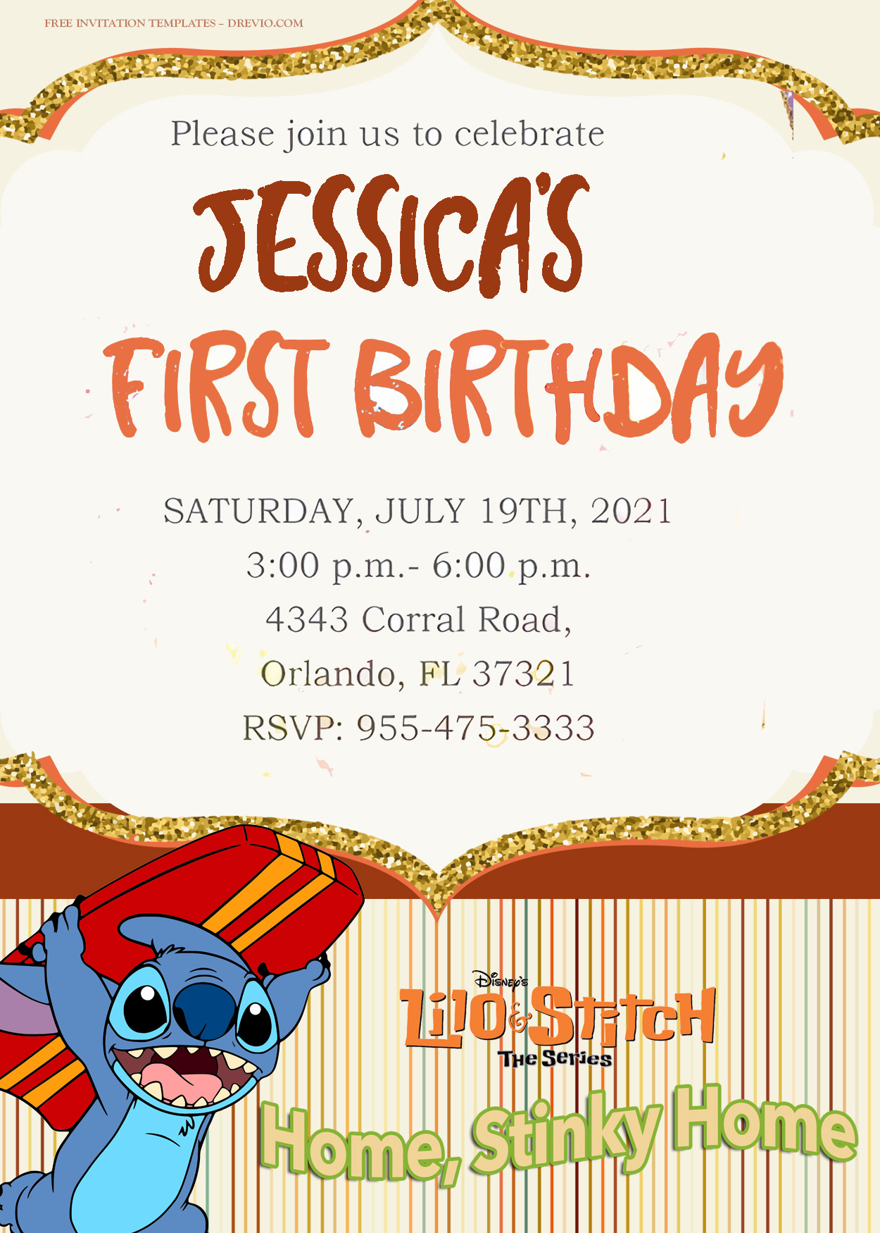 10+ Lilo And Stitch Party Birthday Invitation Templates Title