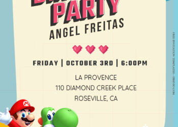 10+ Super Mario Bros Adventure Birthday Invitation Templates Title