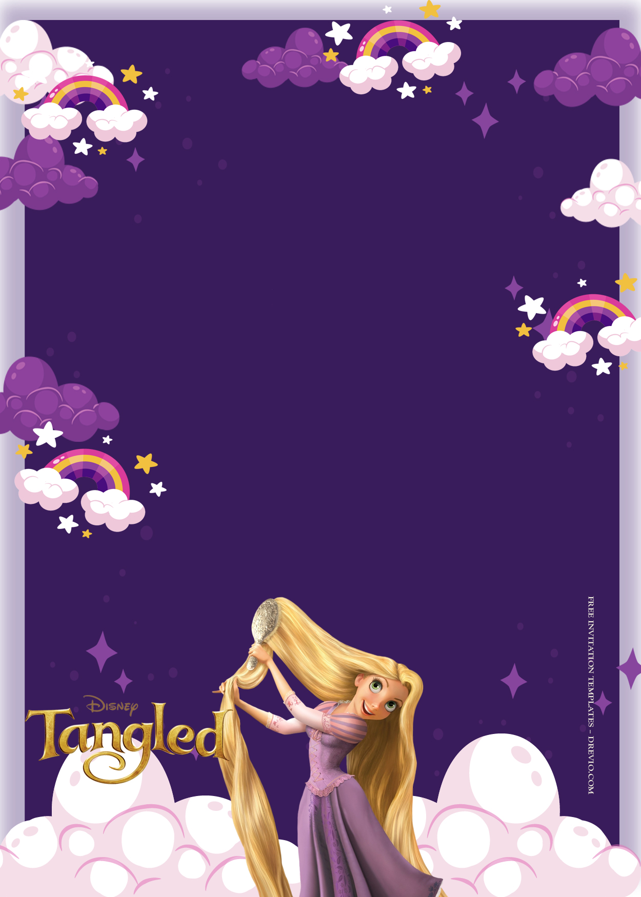 10+ Tangled In A Dream Birthday Invitation Templates Eight