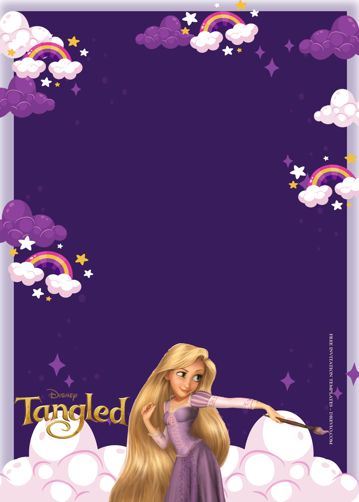 10+ Tangled In A Dream Birthday Invitation Templates One