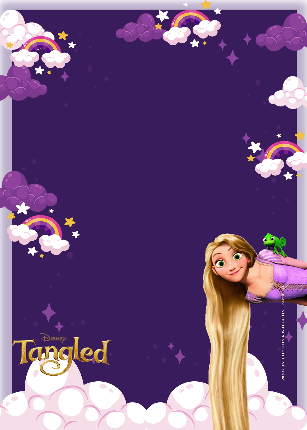 10+ Tangled In A Dream Birthday Invitation Templates Two