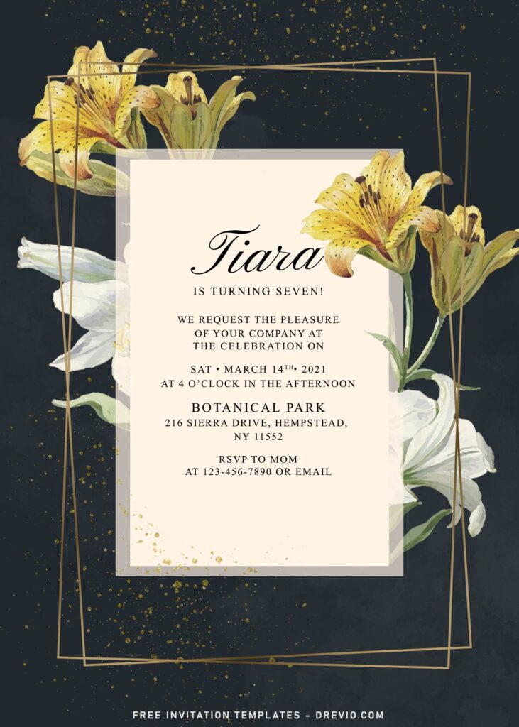 11+ Vintage Botanical Foil Invitation Templates Perfect For Any Seasons