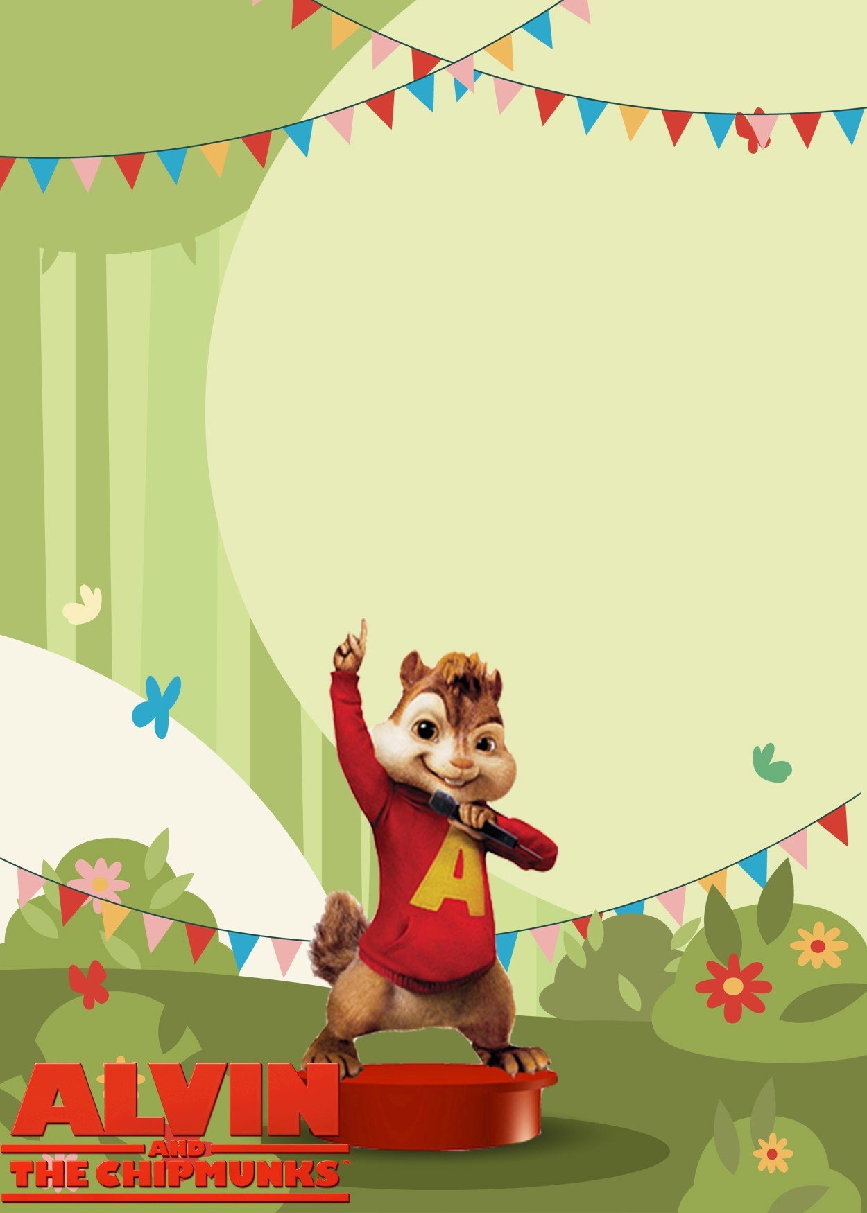 7+ Alvin And The Chipmunks Birthday Invitation Templates Five