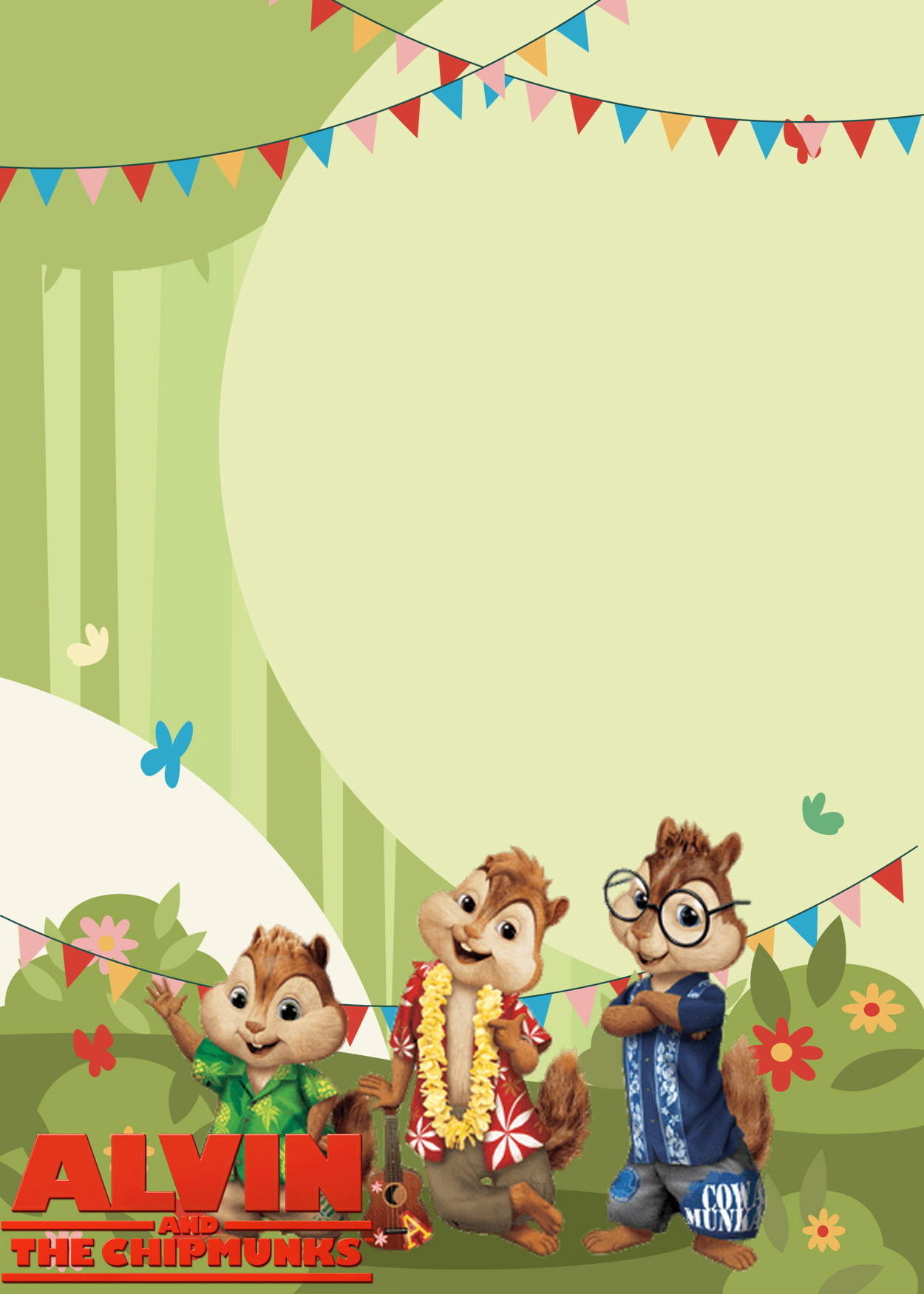7+ Alvin And The Chipmunks Birthday Invitation Templates Four