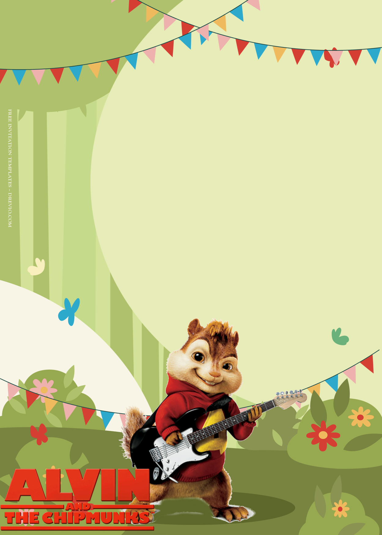 7+ Alvin And The Chipmunks Birthday Invitation Templates One
