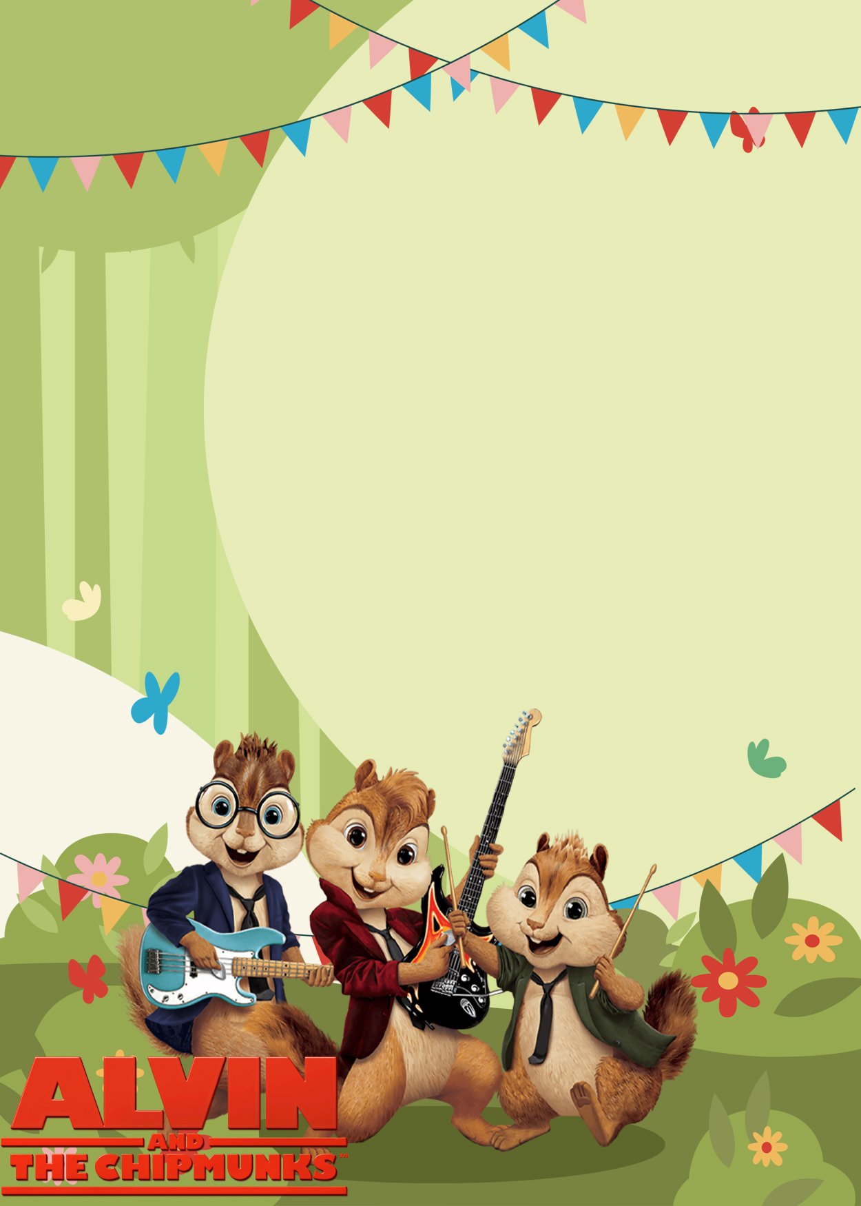 7+ Alvin And The Chipmunks Birthday Invitation Templates Six