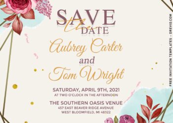 7+ Burgundy And Brown Floral Rose Invitation Templates