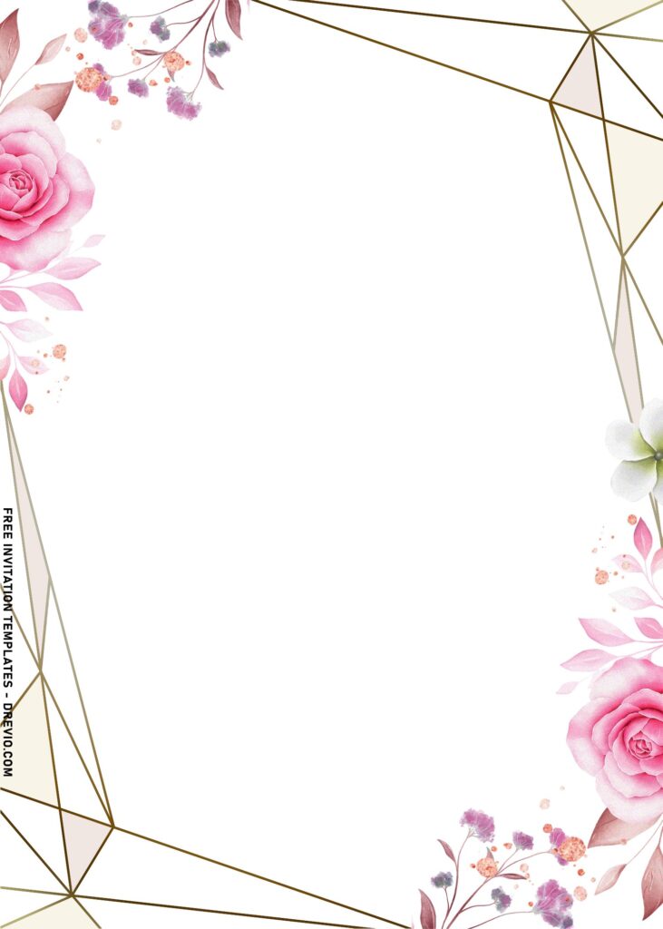 7+ Lush Romance Roses Wedding Invitation Templates with lush pink rose