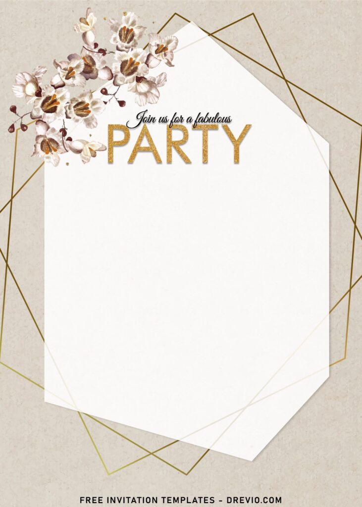 7+ Personalized Silky Blush Floral Invitation Templates For Various Events with white daisy