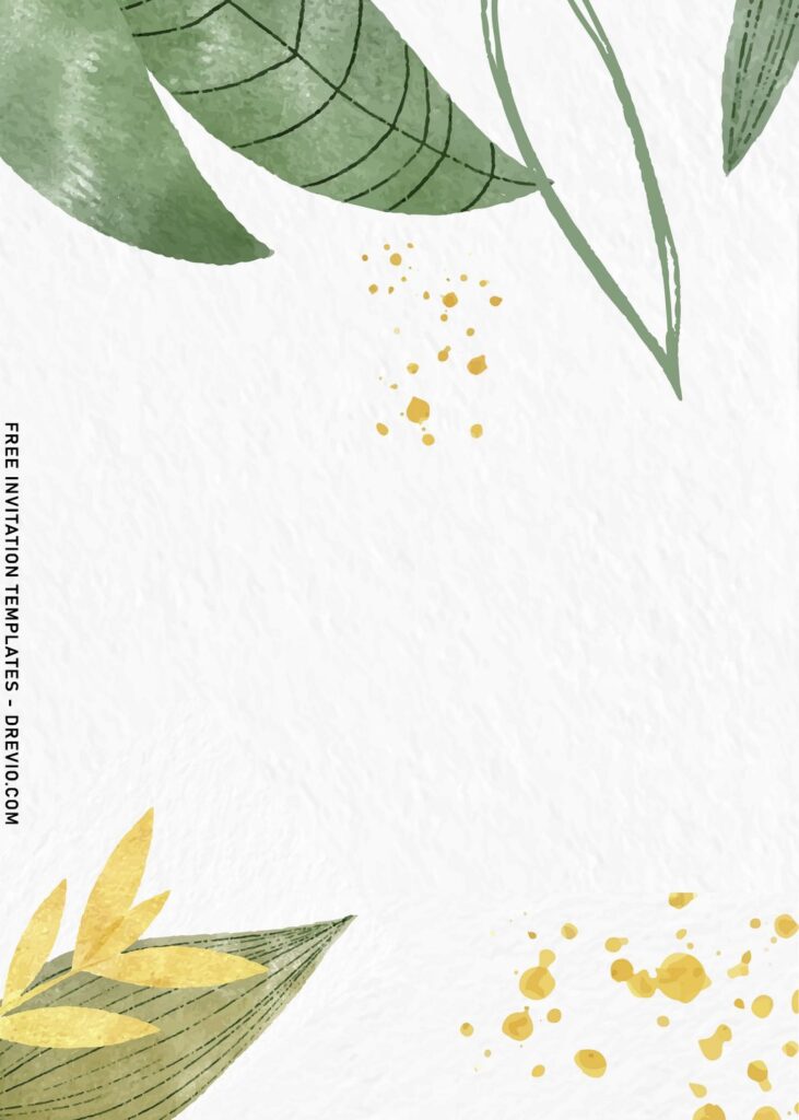 Invitation Template of 7+ Minimalist Botanical Greenery Birthday Invitation Templates 5