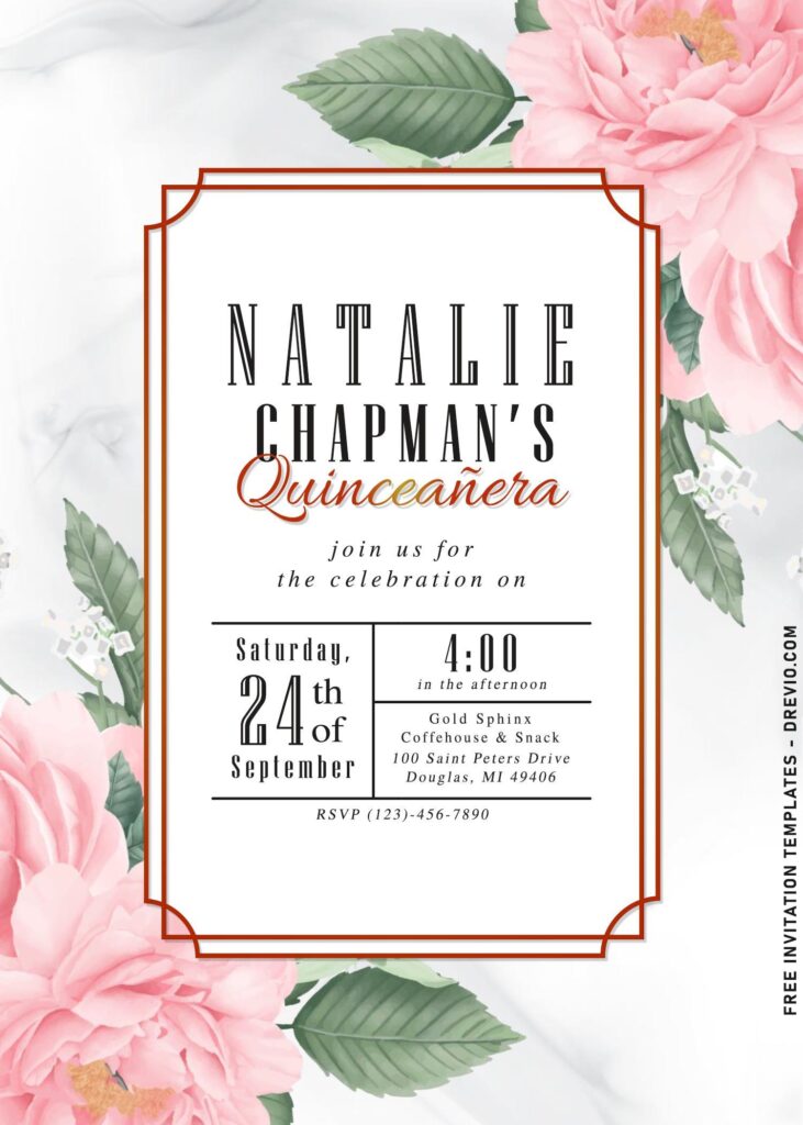 7+ Minimalist Botanical Wedding Invitation Templates