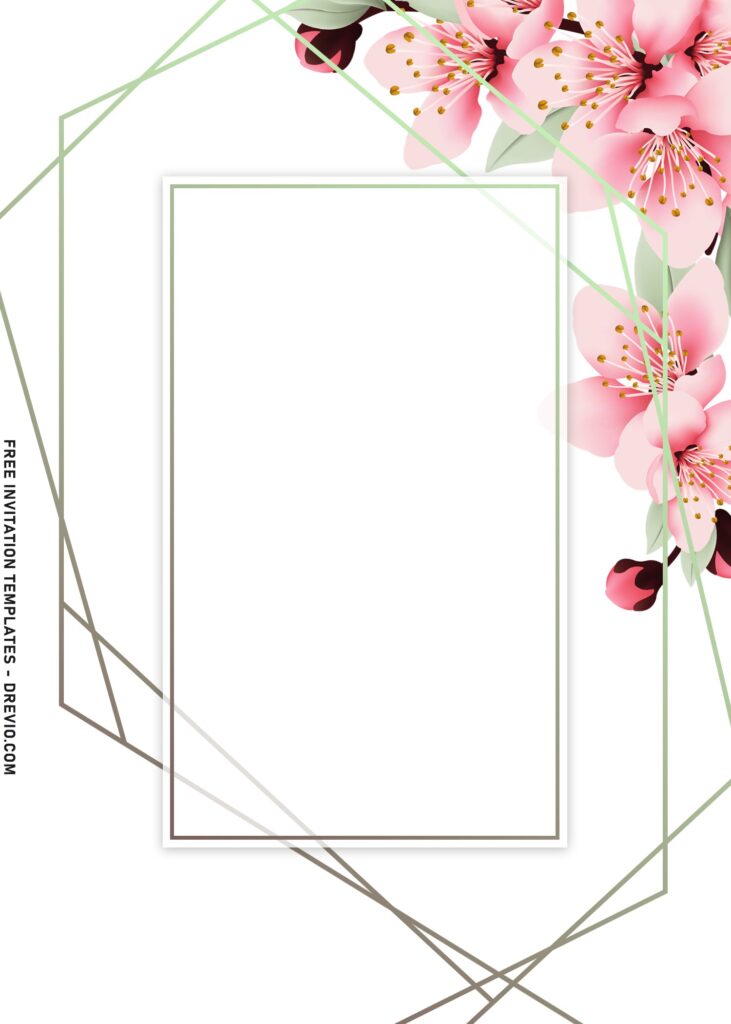 7+ Winter Mood Fleur Wedding & Birthday Invitation Templates with stylish geometric lines