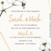 8+ Aesthetic Candescence White Dogwood & Orchid Floral Invitation Templates
