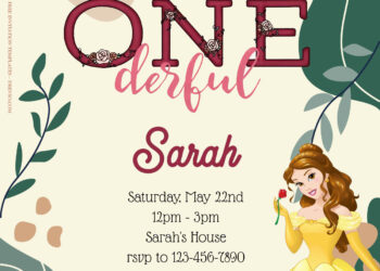 8+ Beauty And The Beast Birthday Invitation Templates Title