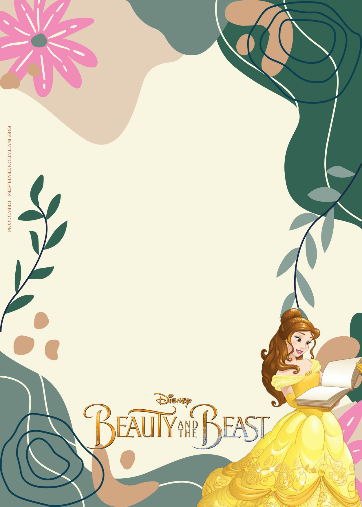 8+ Beauty And The Beast Birthday Invitation Templates Two