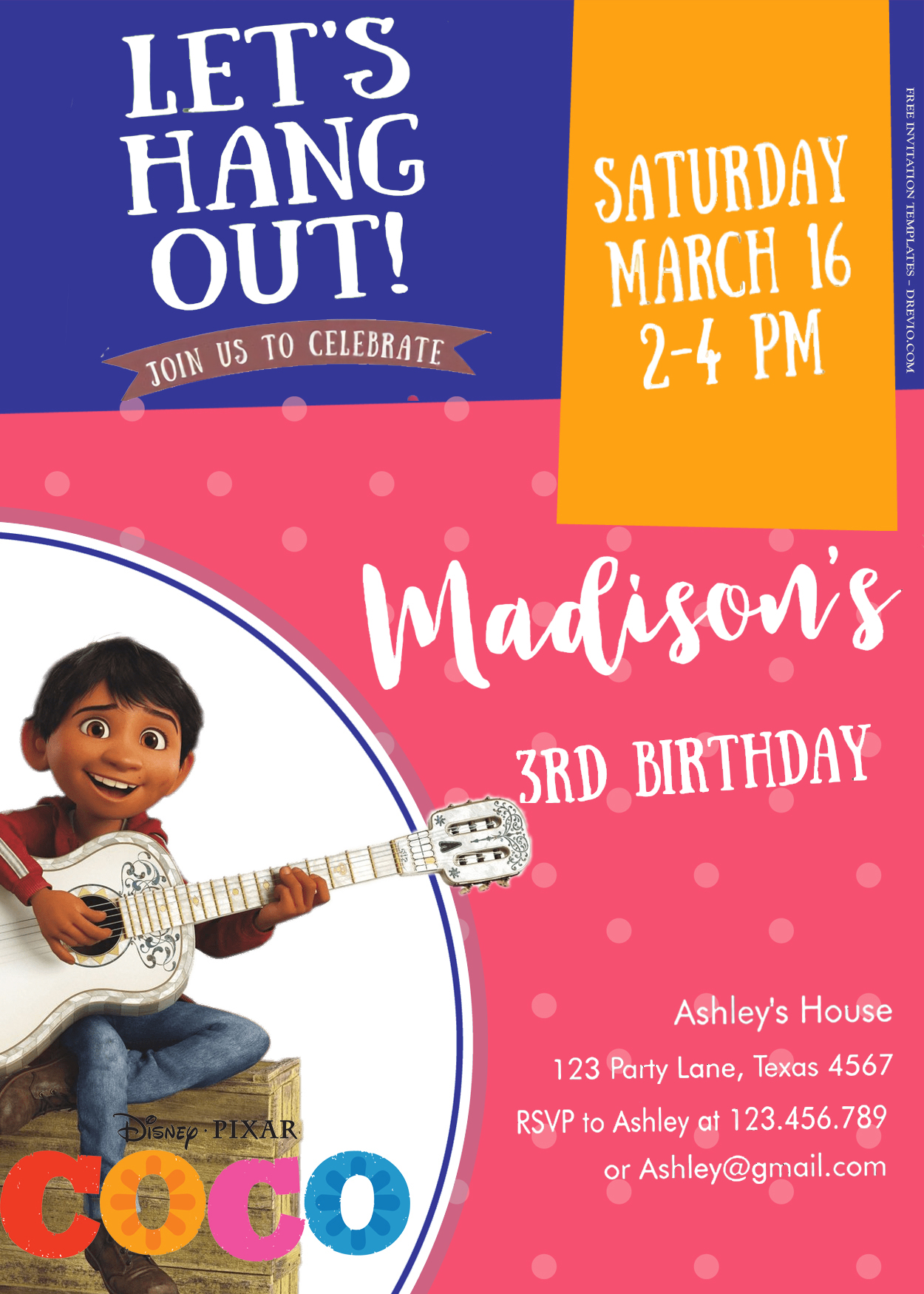 8+ Coco Musical Party Birthday Invitation Templates Title