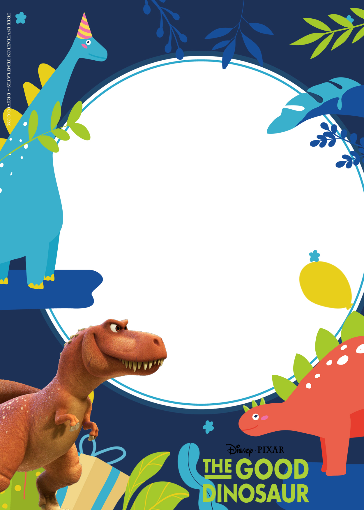 8+ Good Dinosaur With Friends Birthday Invitation Templates Five