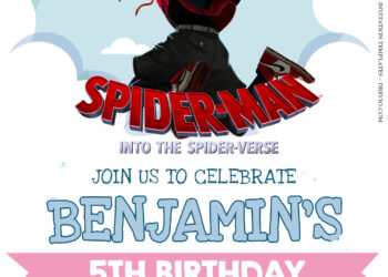 8+ Spiderman Into The Spiderverse Birthday Invitation Templates Title