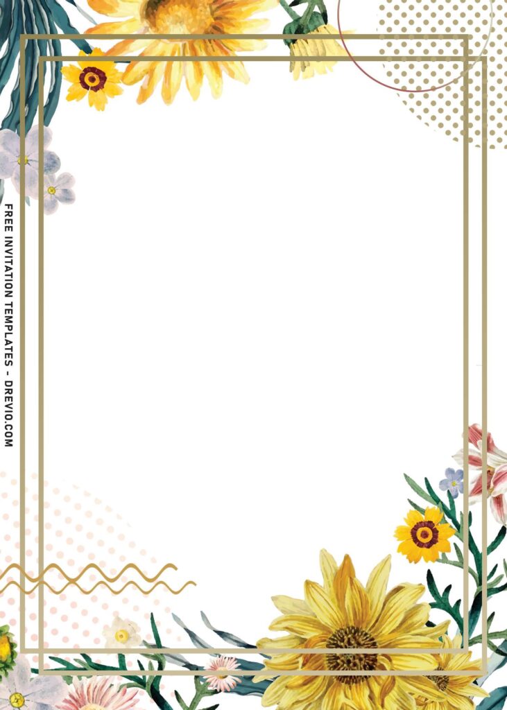 Invitation Template of 9+ Modern Romantic Poppy Floral Invitation Templates For Your Big Day 3