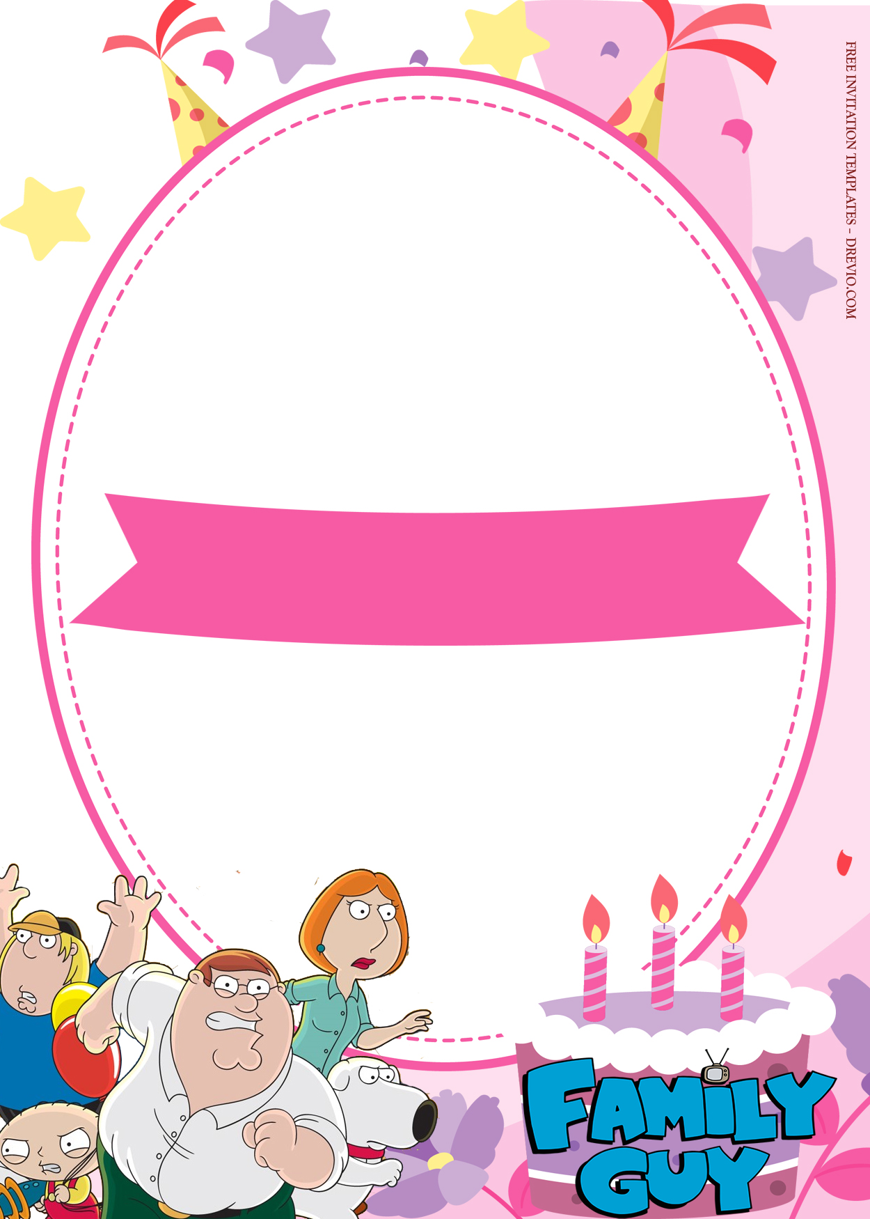 9+ Family Guy Party Birthday Invitation Templates Five