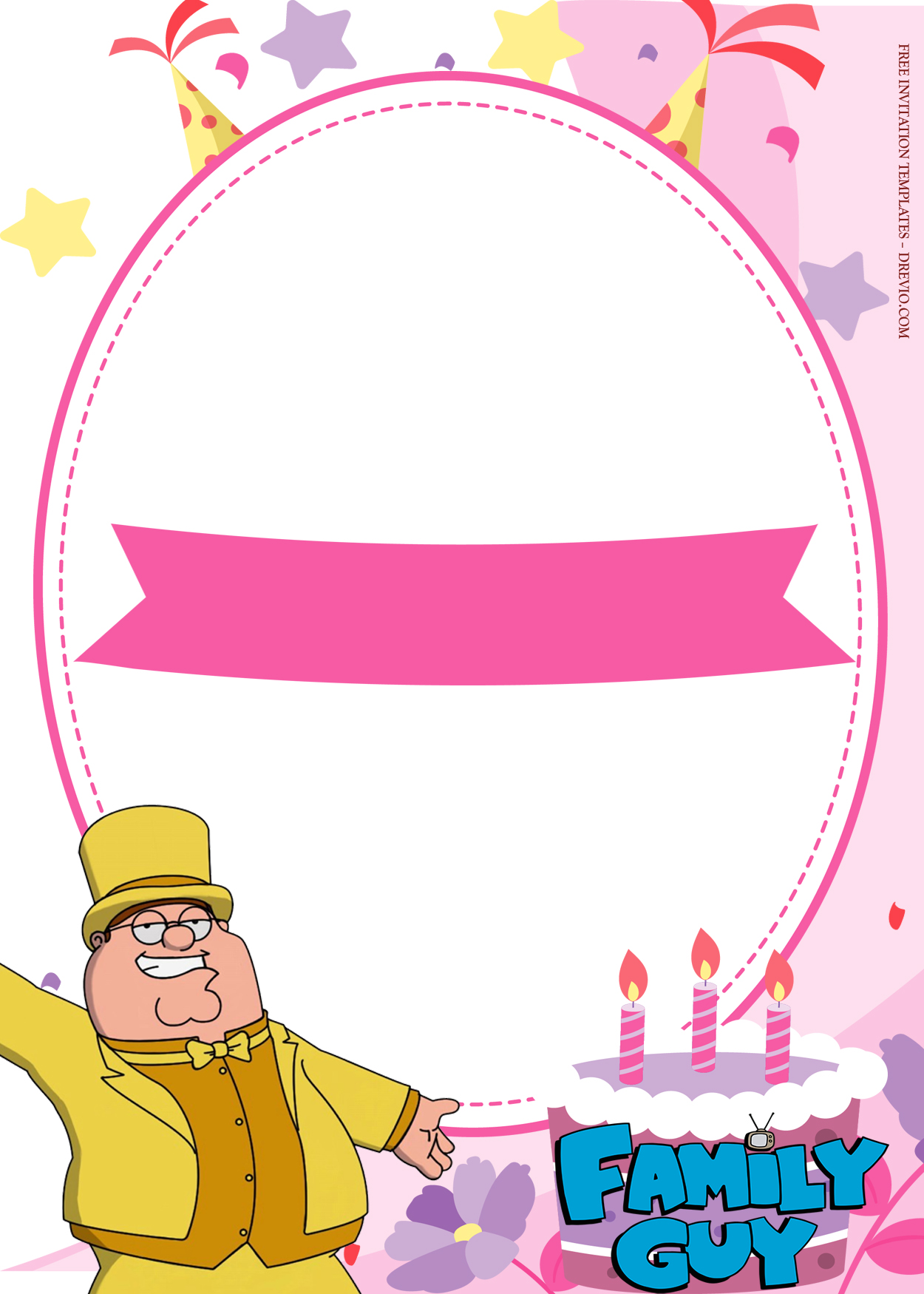 9+ Family Guy Party Birthday Invitation Templates Three