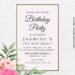 9+ Gorgeous Periwinkle And Anemone Birthday Invitation Templates