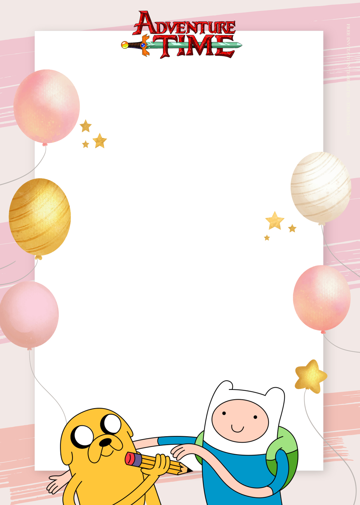 9+ Magical Adventure Time Birthday Invitation Templates Four