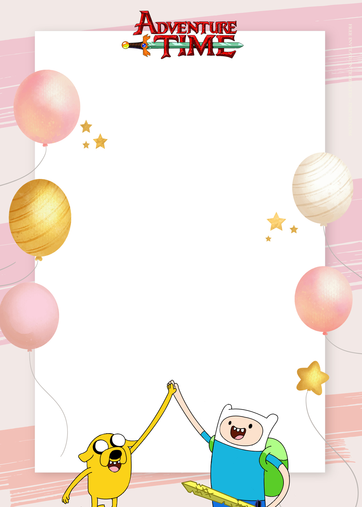 9+ Magical Adventure Time Birthday Invitation Templates Three