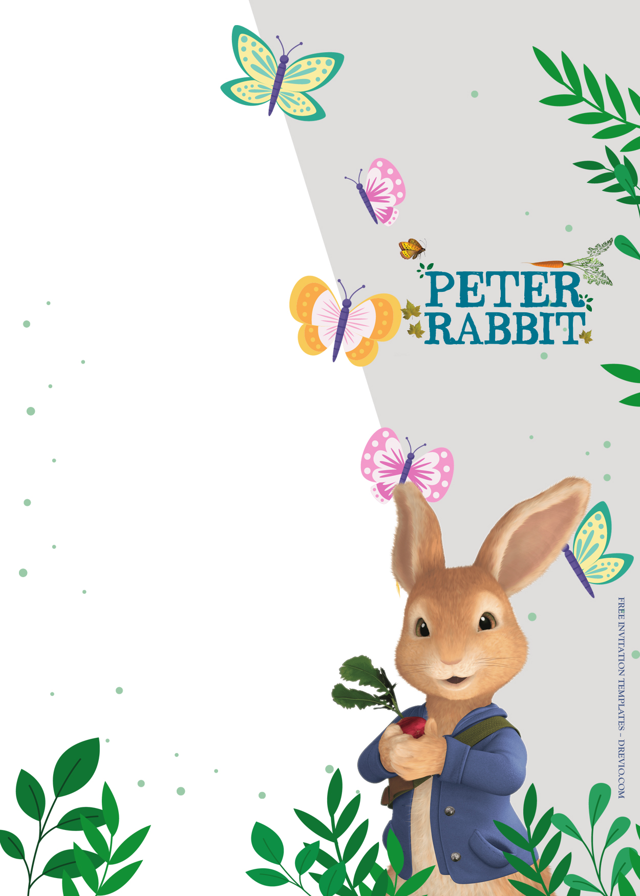 9 Peter Rabbit All Around Birthday Invitation Templates Six Download Hundreds FREE PRINTABLE 