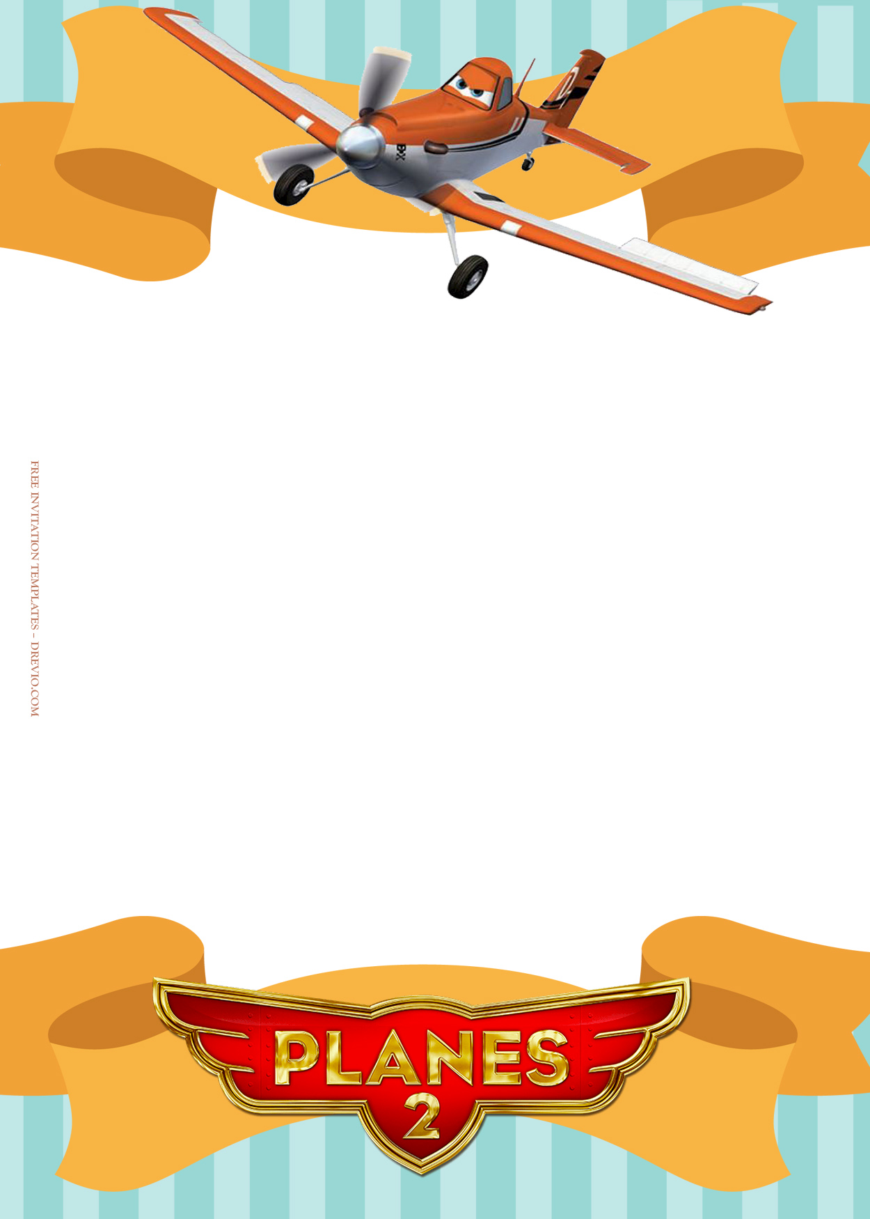 9+ Planes Fly To The Sky Party Birthday Invitation Templates Eight