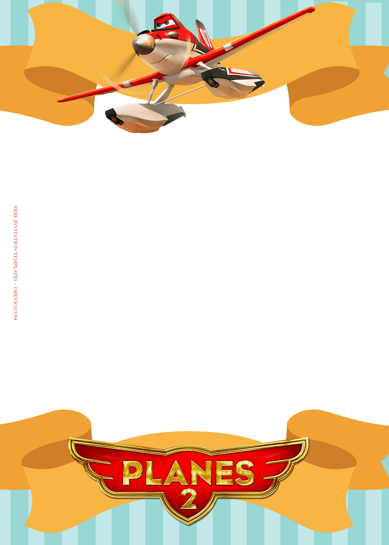 9+ Planes Fly To The Sky Party Birthday Invitation Templates Seven