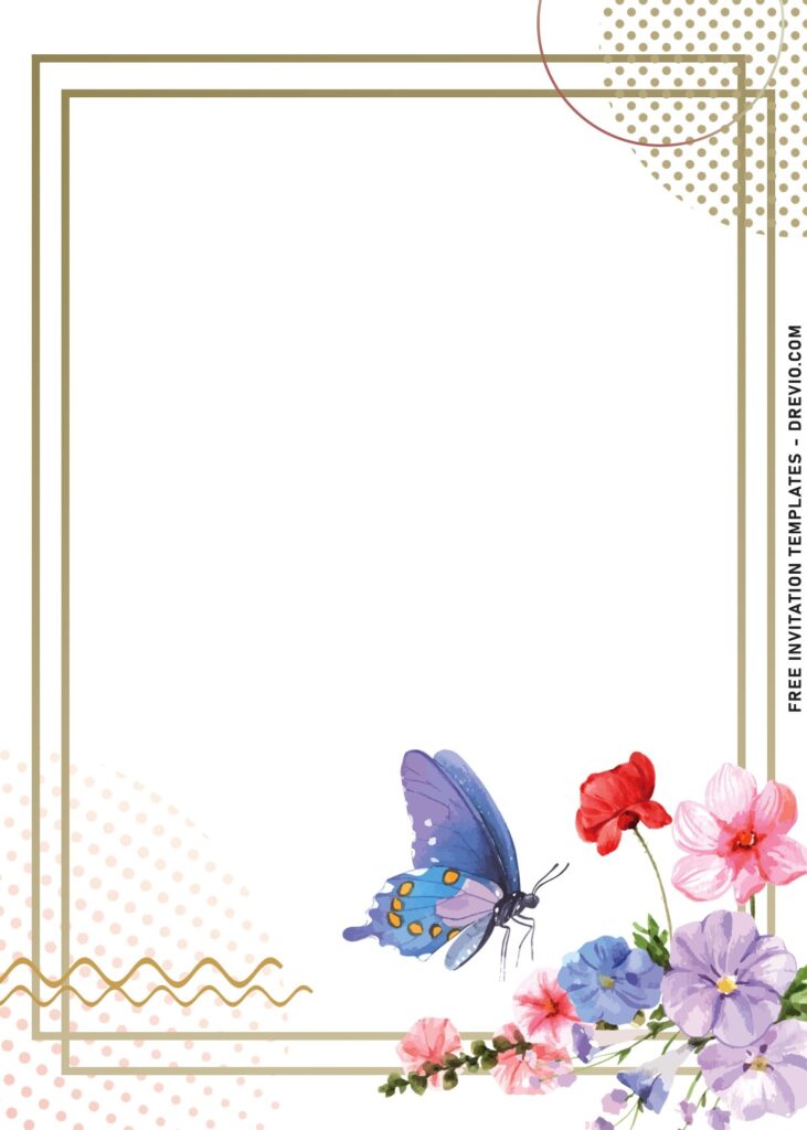 Invitation Template of 9+ Modern Romantic Poppy Floral Invitation Templates For Your Big Day 6