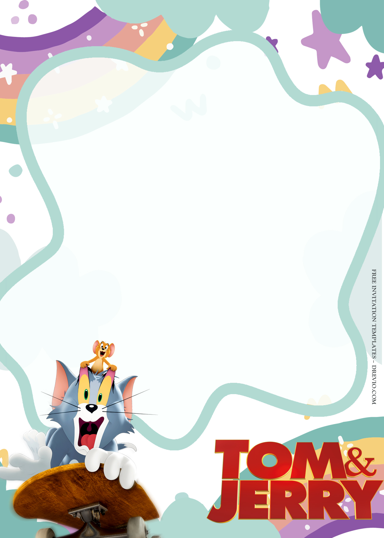 9+ Tom And Jerry In Town Birthday Invitation Templates Four