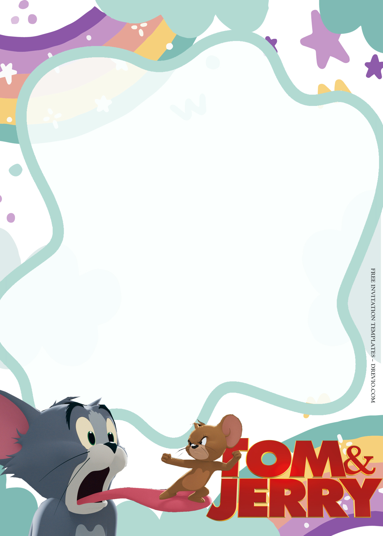 9+ Tom And Jerry In Town Birthday Invitation Templates Seven