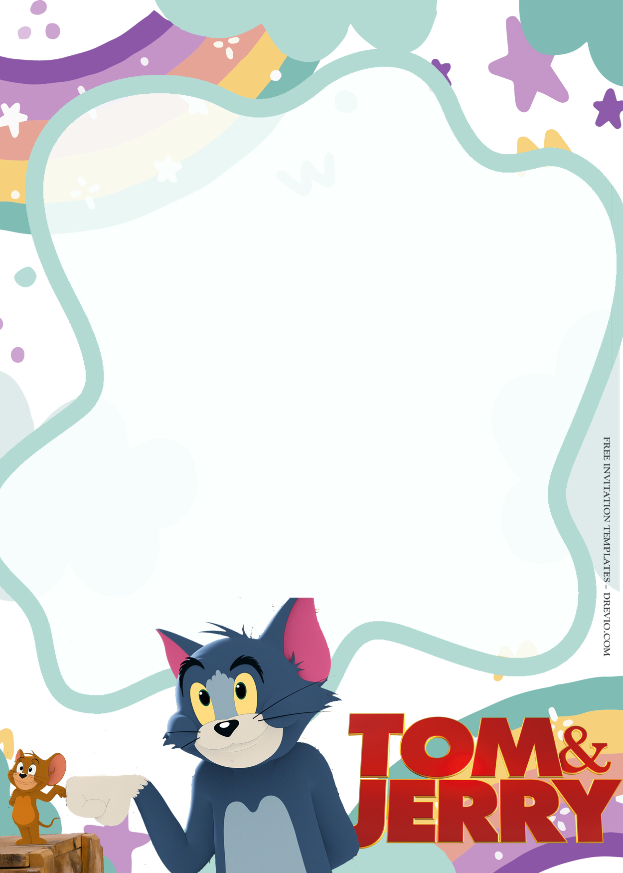 9+ Tom And Jerry In Town Birthday Invitation Templates Six