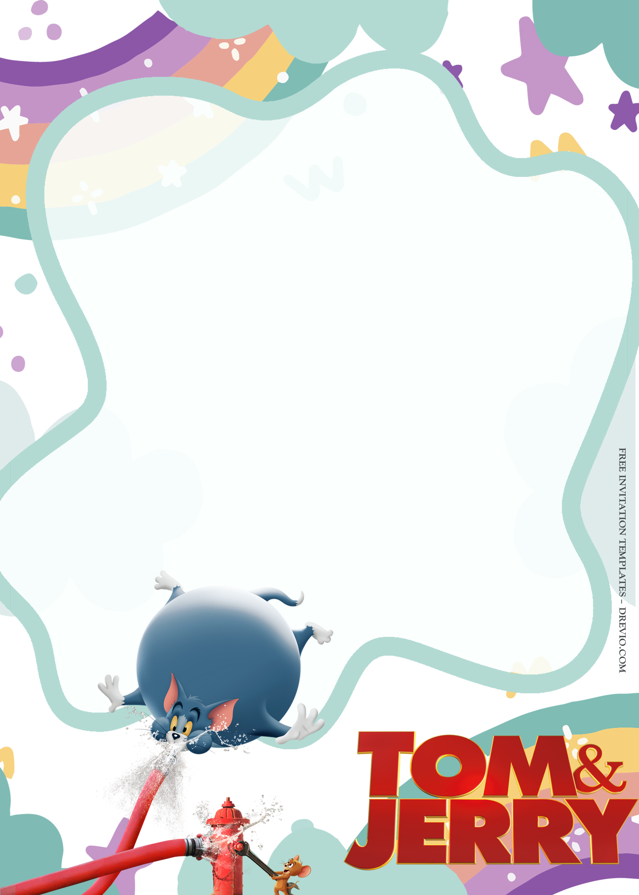 9+ Tom And Jerry In Town Birthday Invitation Templates Three
