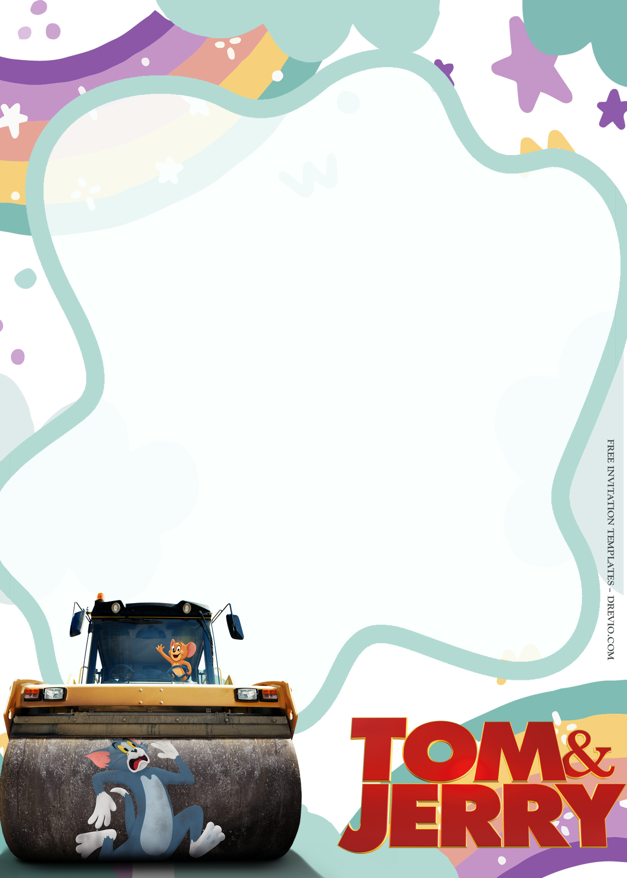 9+ Tom And Jerry In Town Birthday Invitation Templates Two