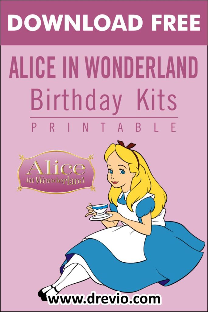 Invitation Template of Ideas for a Memorable Alice In Wonderland Themed Party 3