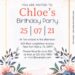 7+ Minimalist Floral Birthday Invitation Templates