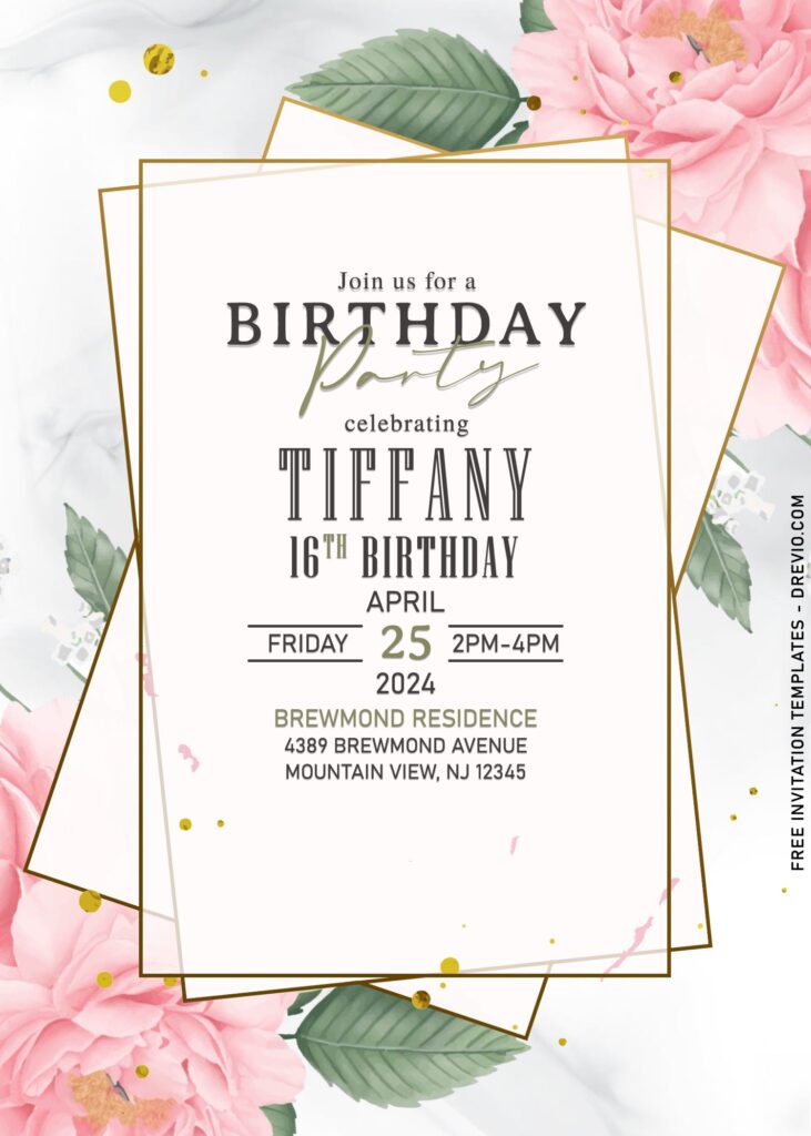 7+ Blush And Ivory Floral Invitation Templates Suitable For Spring Events