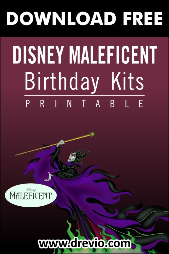 Invitation Template of Plan an Adorable Disney Maleficent Themed Party + Free Birthday Kit 5