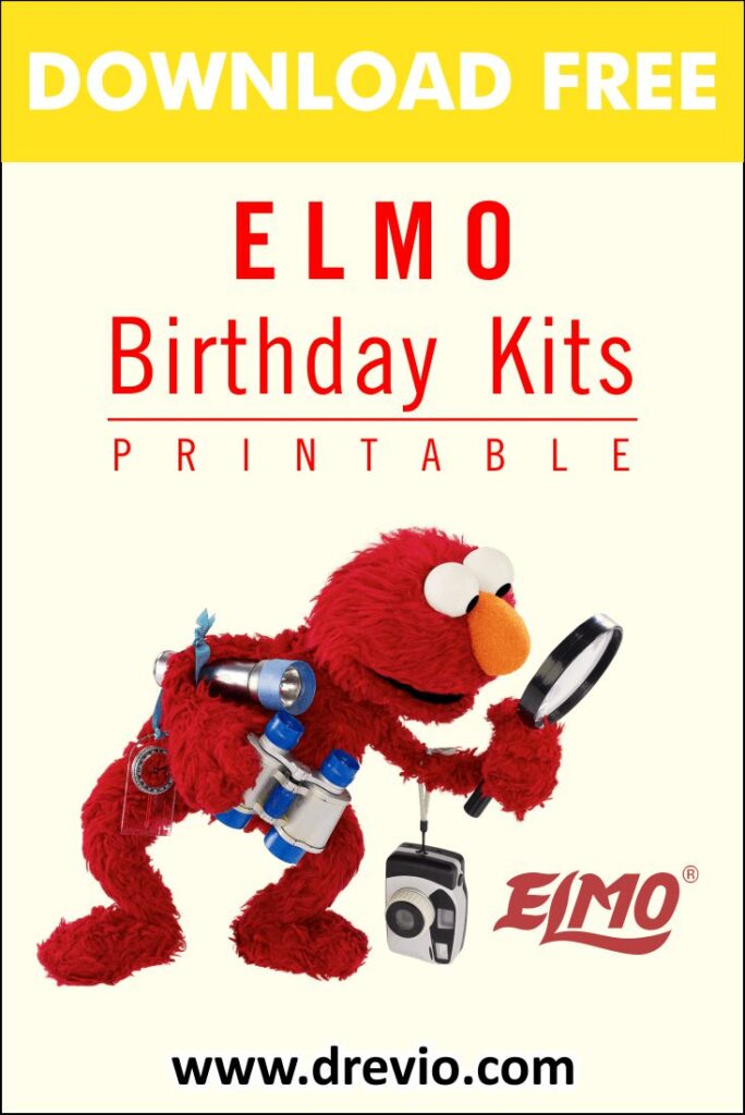 Invitation Template of Amazing Elmo Birthday Party Ideas + Birthday Kit 5