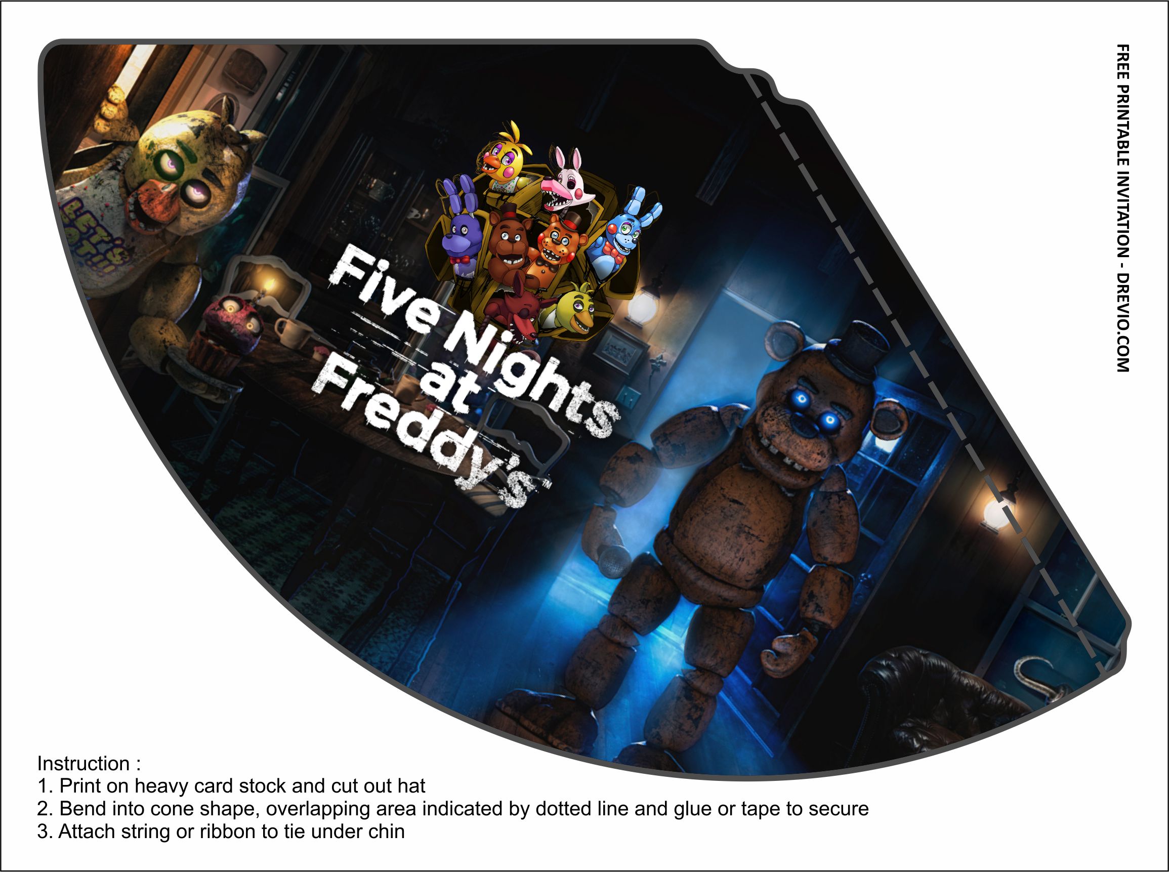 Five Nights at Freddy's FNAF Birthday Party Invitations - 15
