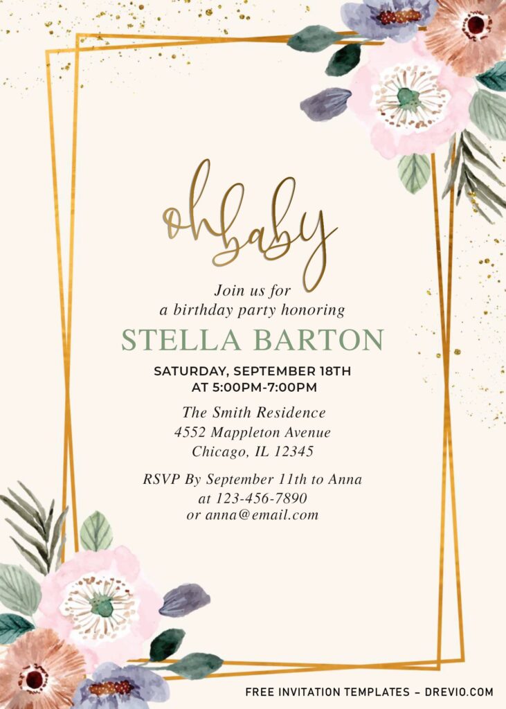 8+ Garden Flowers Invitation Templates Perfect For Any Occasions