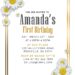 10+ Minimalist Daisy Flowers Birthday Invitation Templates