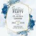 7+ Dusty Ocean Blue Rose And Ranunculus Birthday Invitation Templates