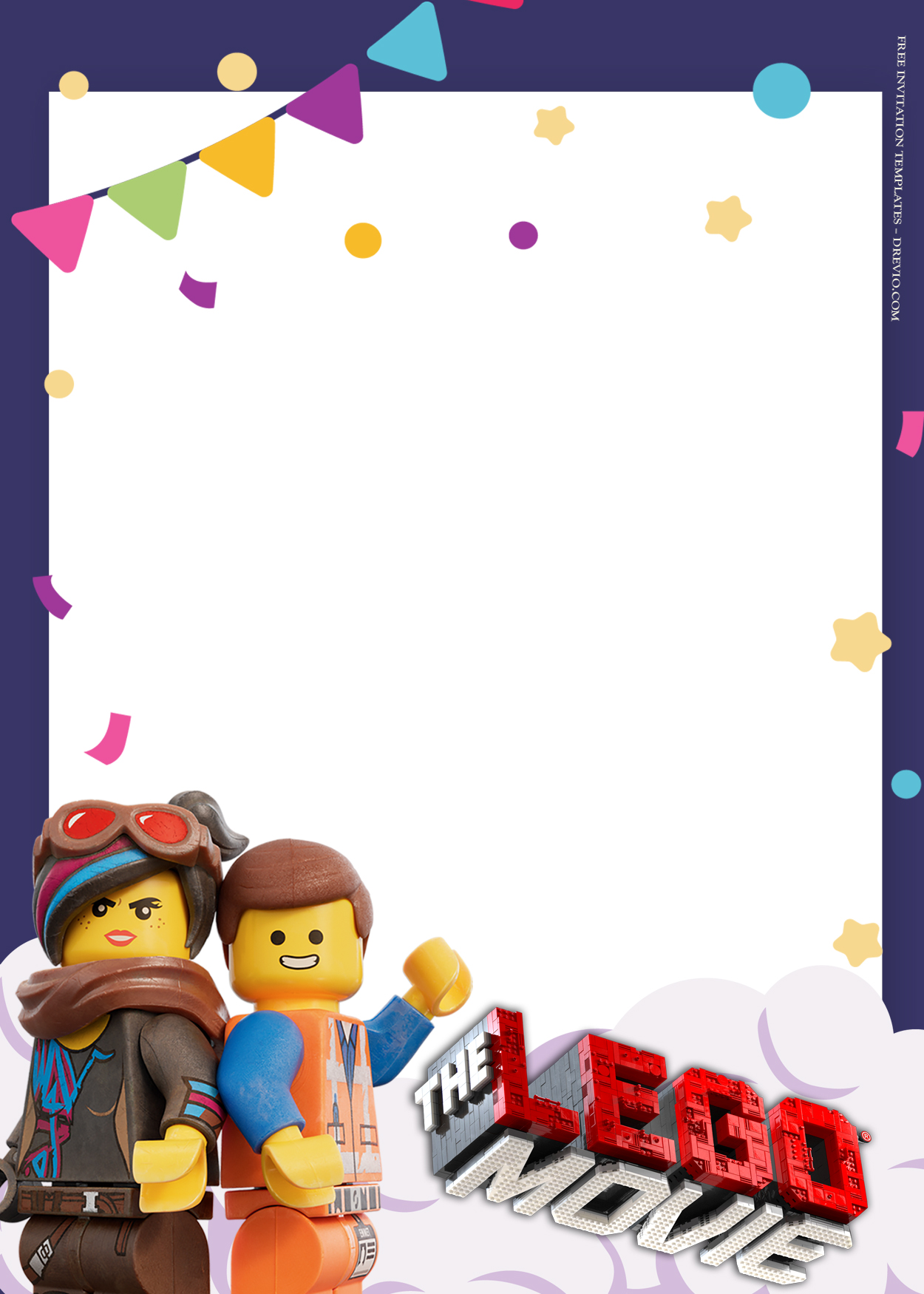 7+ Lego The Movie Party Birthday Invitation Templates One